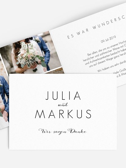 Dankeskarte Hochzeit Script