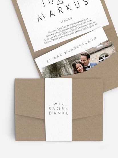 Dankeskarte Hochzeit Script