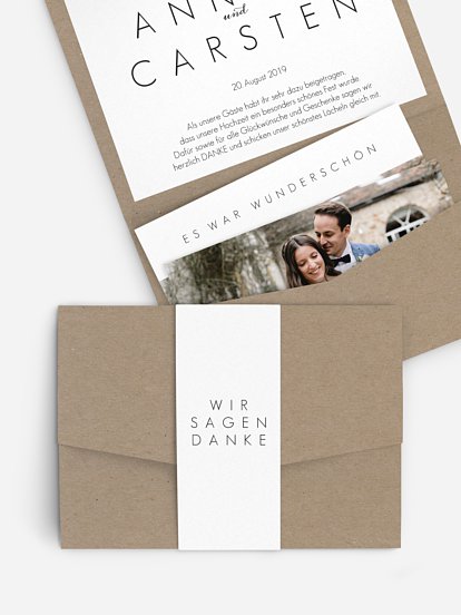 Dankeskarte Hochzeit Script