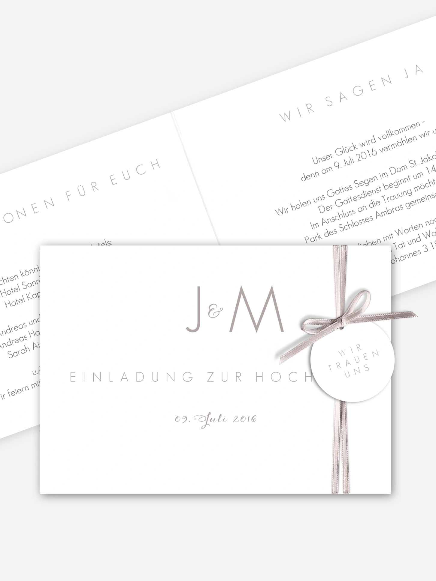 Hochzeitseinladung Script