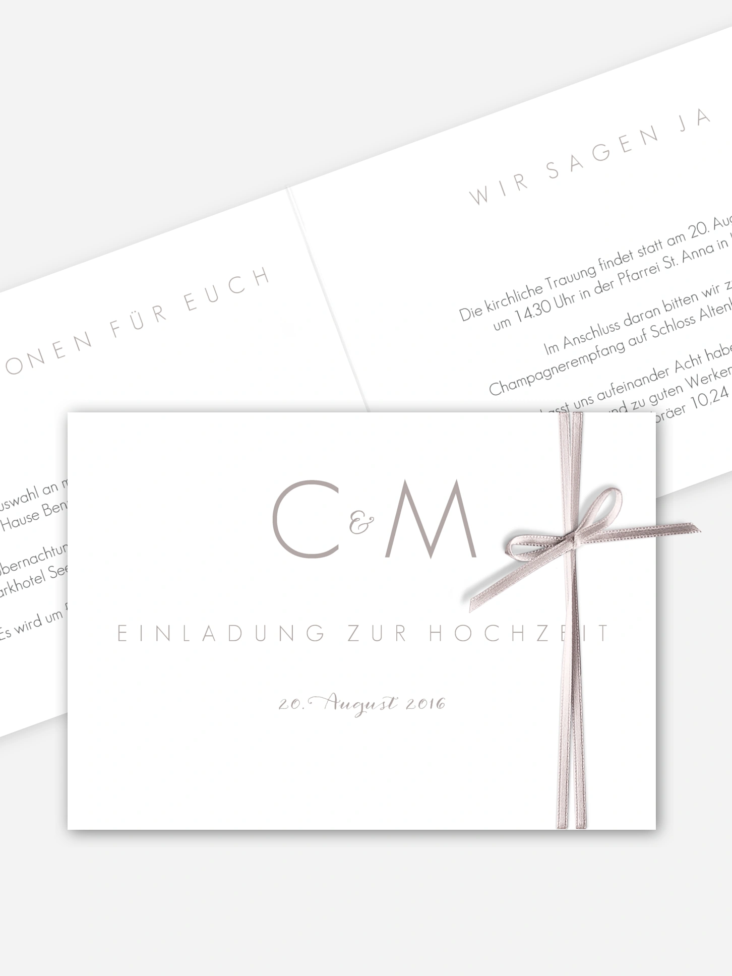 Hochzeitseinladung Script