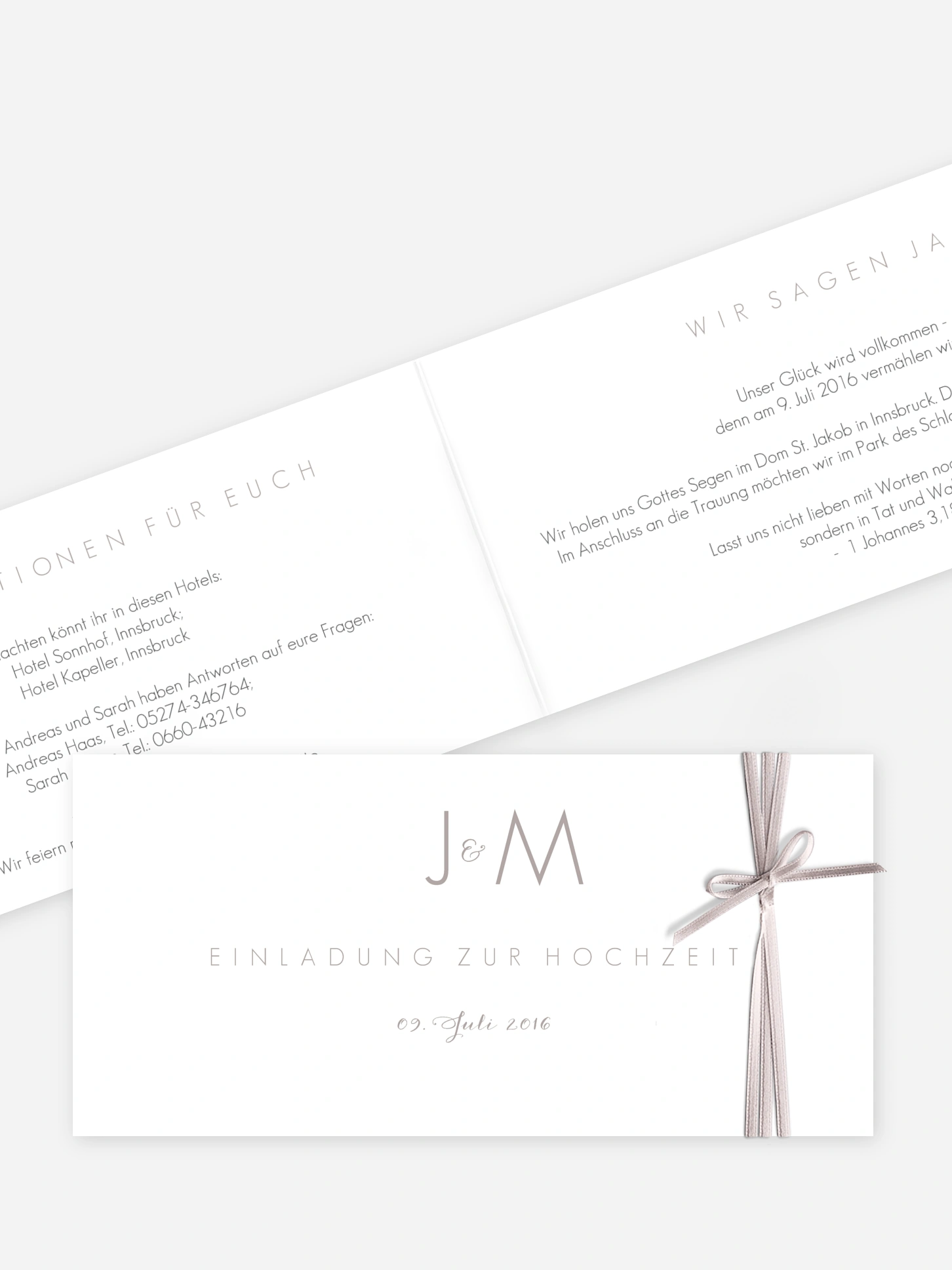 Hochzeitseinladung Script