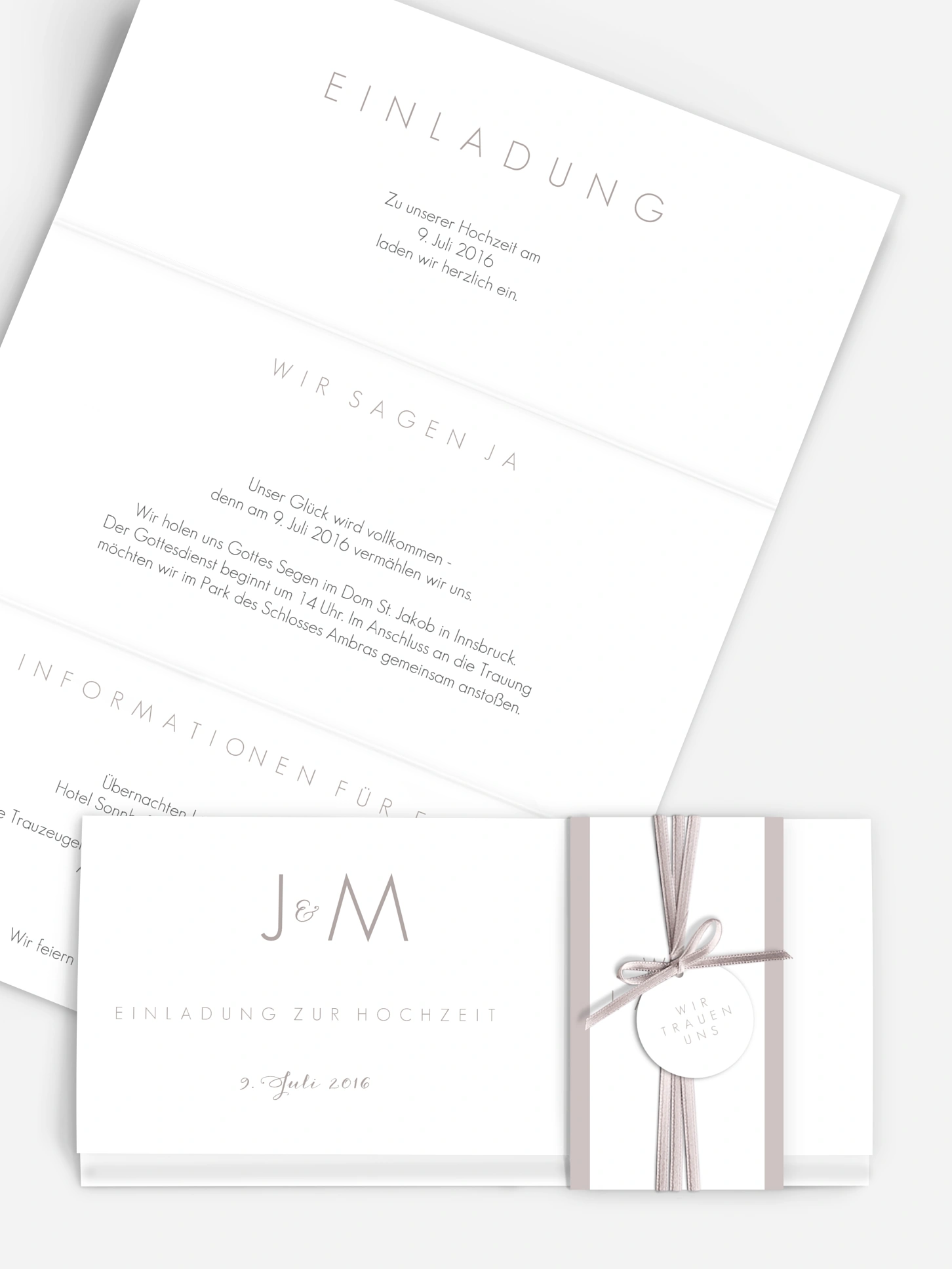 Hochzeitseinladung Script