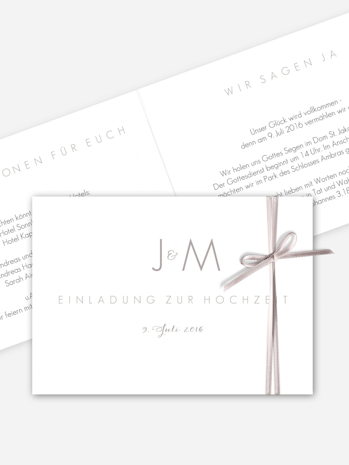 Hochzeitseinladung Script