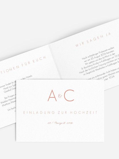 Hochzeitseinladung Script