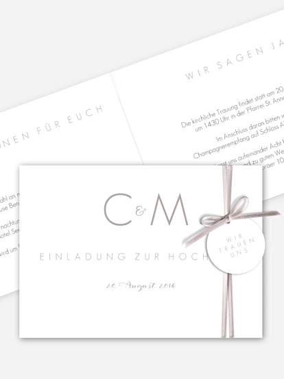 Hochzeitseinladung Script