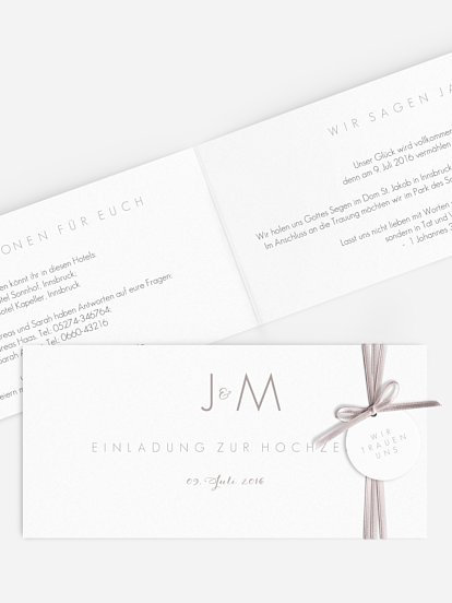 Hochzeitseinladung Script