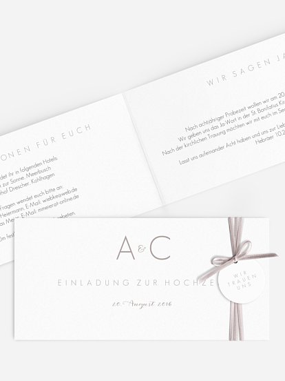 Hochzeitseinladung Script