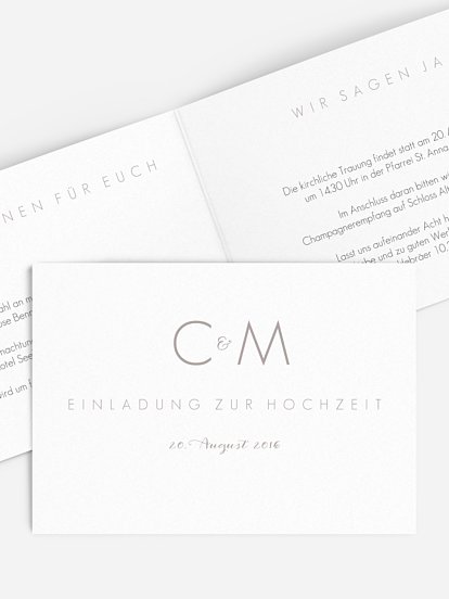 Hochzeitseinladung Script