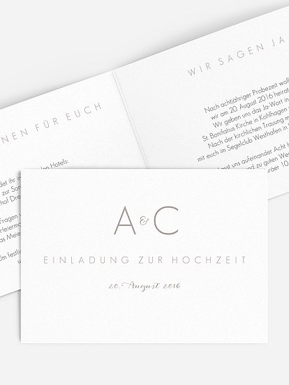 Hochzeitseinladung Script