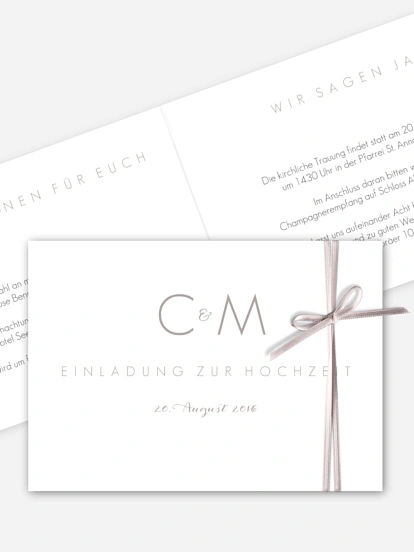 Hochzeitseinladung Script