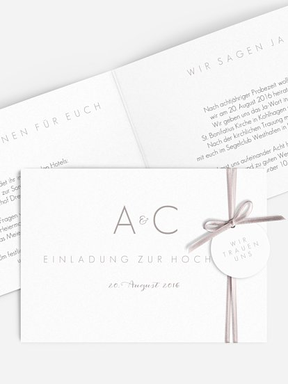 Hochzeitseinladung Script