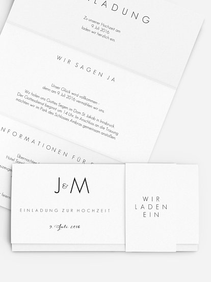 Hochzeitseinladung Script