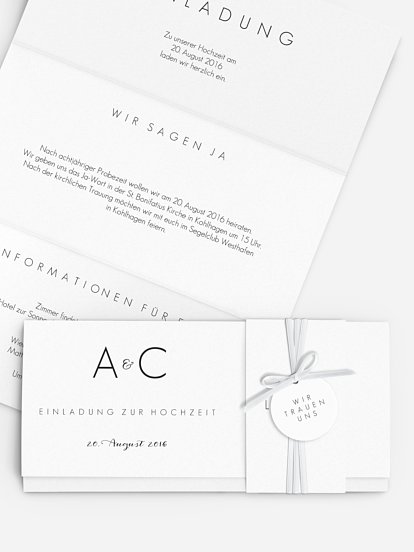 Hochzeitseinladung Script