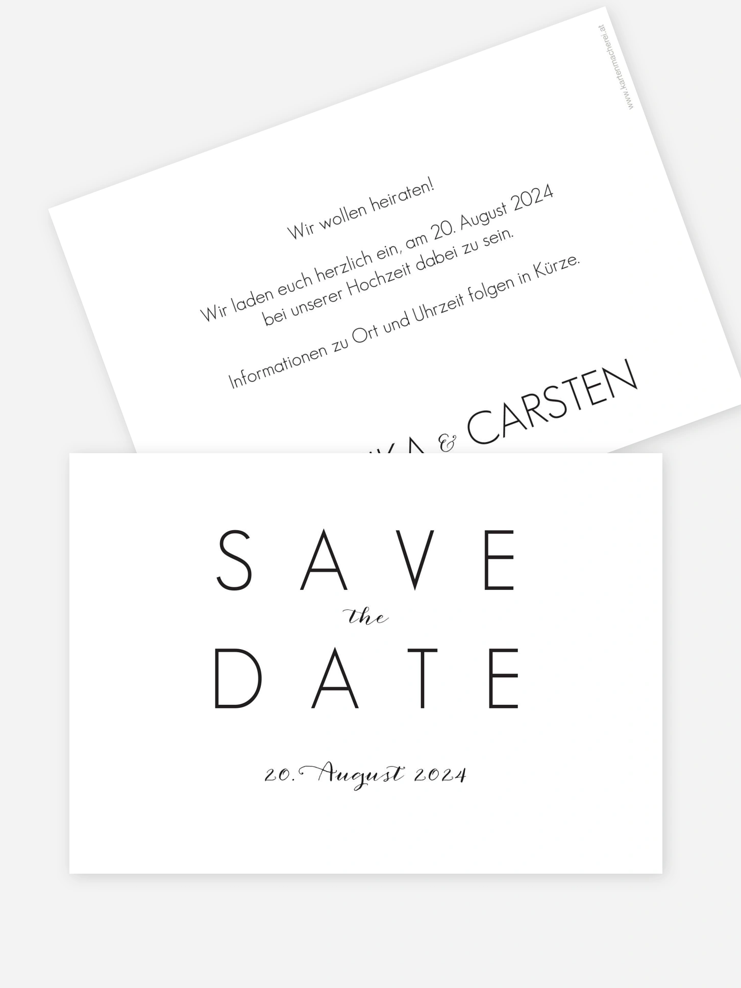 Save-the-Date Karte Script