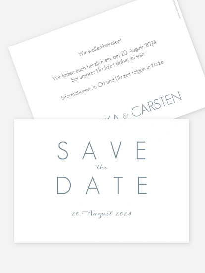 Save-the-Date Karte Script