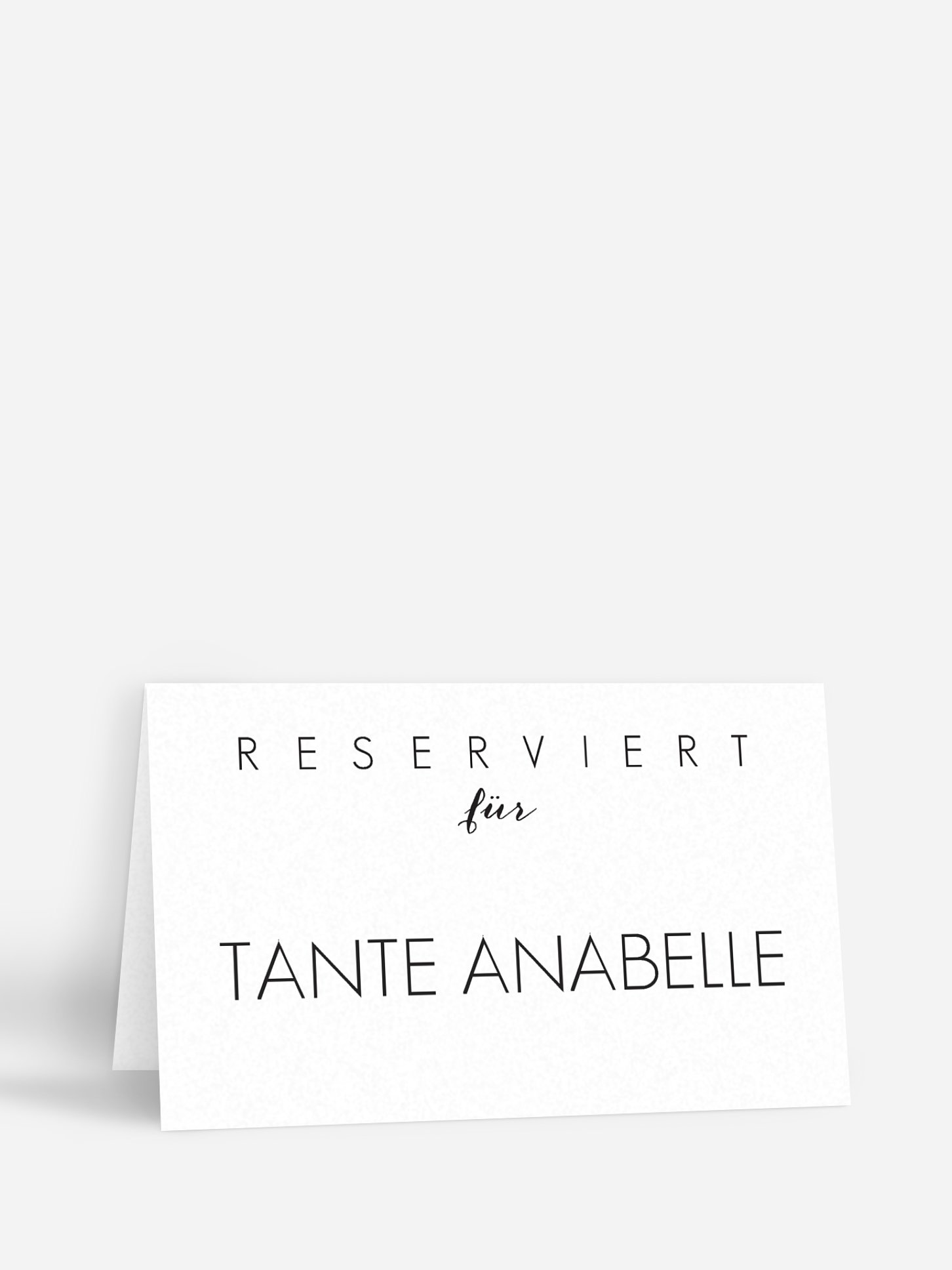 Tischkarte Hochzeit Script