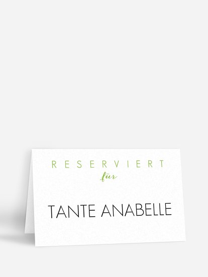 Tischkarte Hochzeit Script