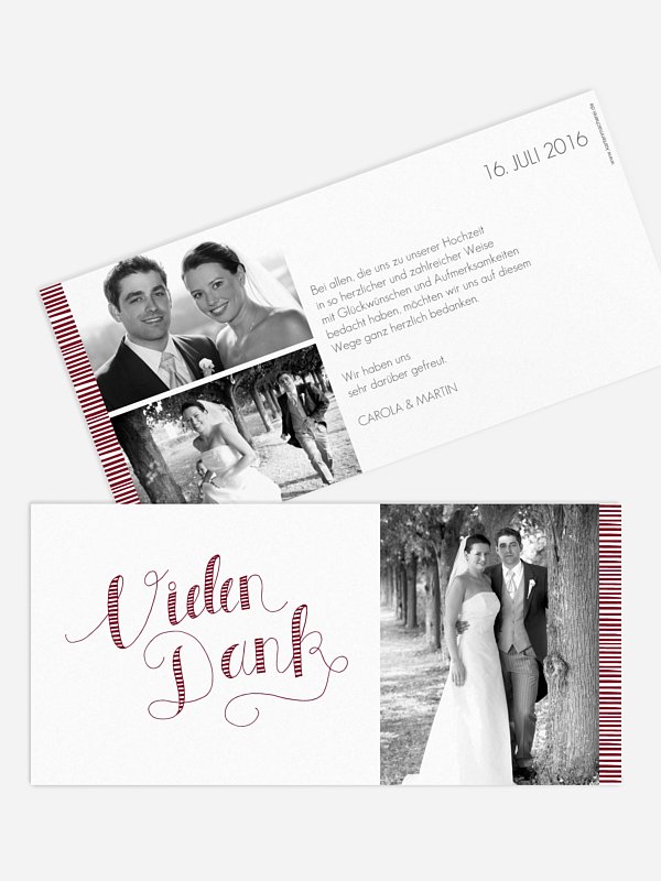 Dankeskarte Hochzeit Happy Day