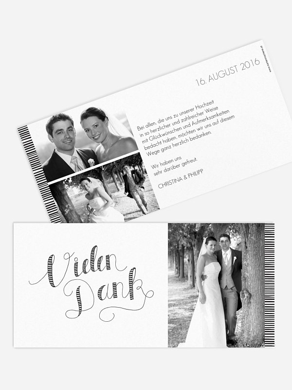 Dankeskarte Hochzeit Happy Day