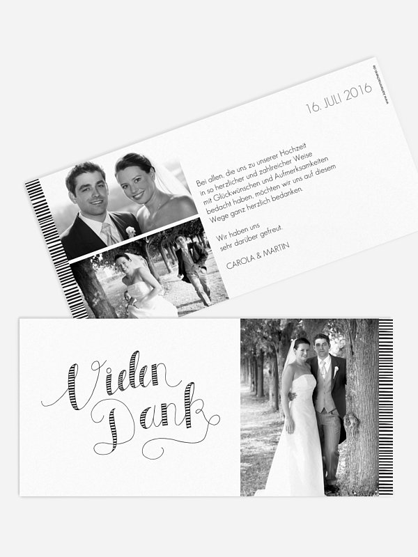Dankeskarte Hochzeit Happy Day