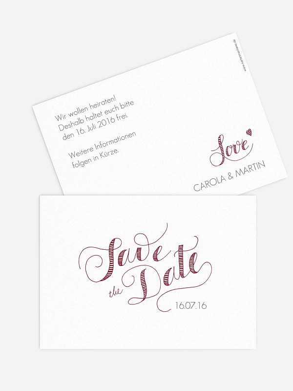 Save-the-Date Karte Happy Day
