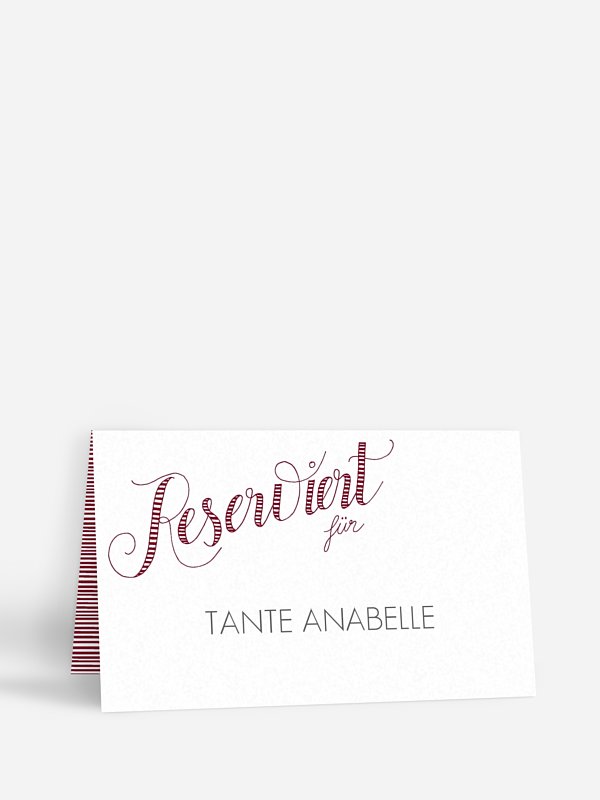 Tischkarte Hochzeit Happy Day