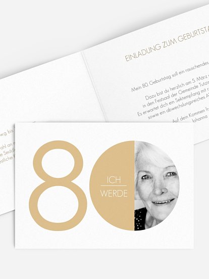 Einladung Zum 80 Geburtstag Einladungskarten Gestalten