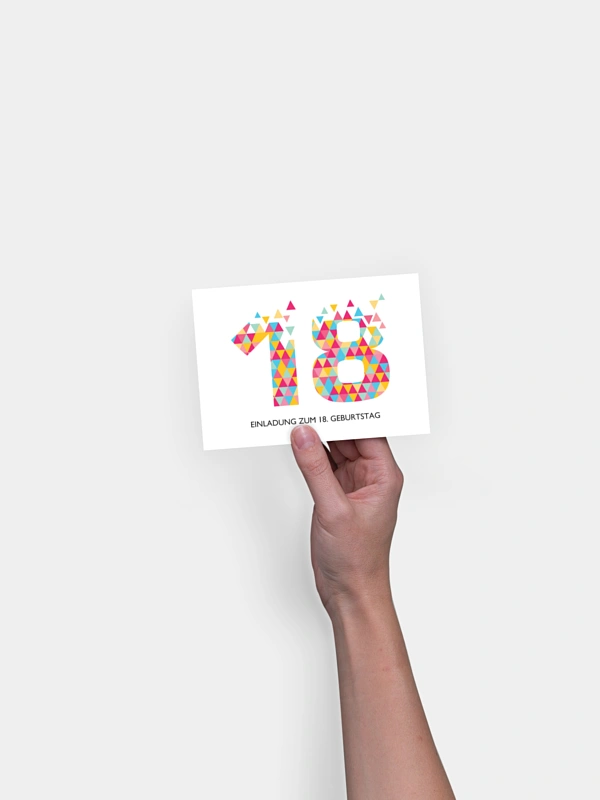 Einladung 18. Geburtstag Drei Ecken