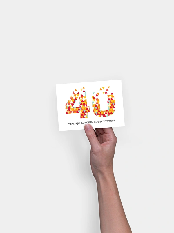 Einladung 40. Geburtstag Drei Ecken