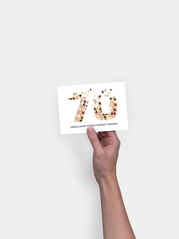 Einladung 70. Geburtstag Drei Ecken