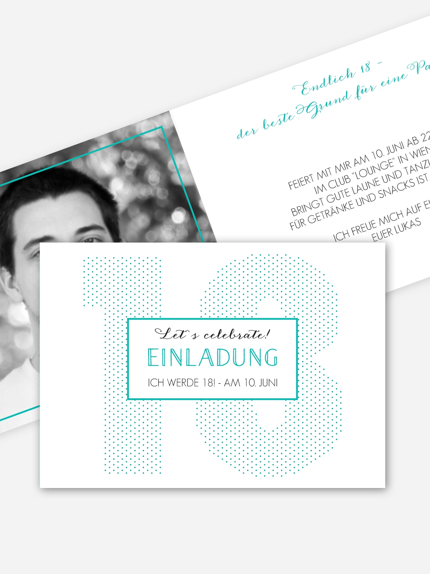 Einladung 18. Geburtstag Mit Punkten