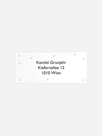 Absenderaufkleber geschäftl. Weihnachten Wildwechsel