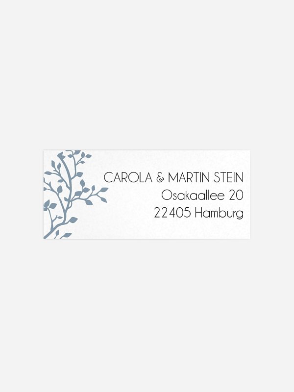 Absenderaufkleber Hochzeit Vereint
