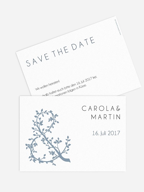Save-the-Date Karte Vereint