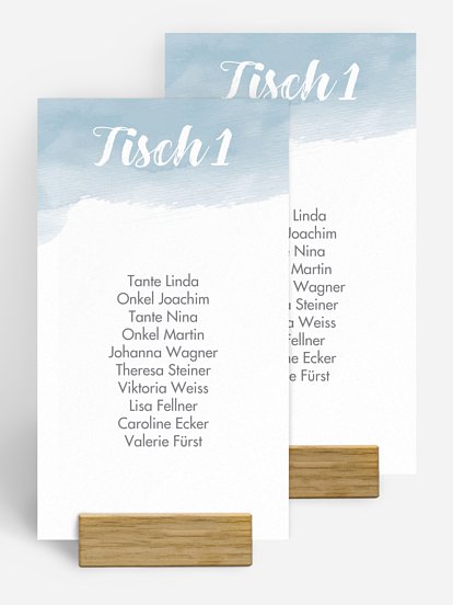 Gruppentischkarte Painty