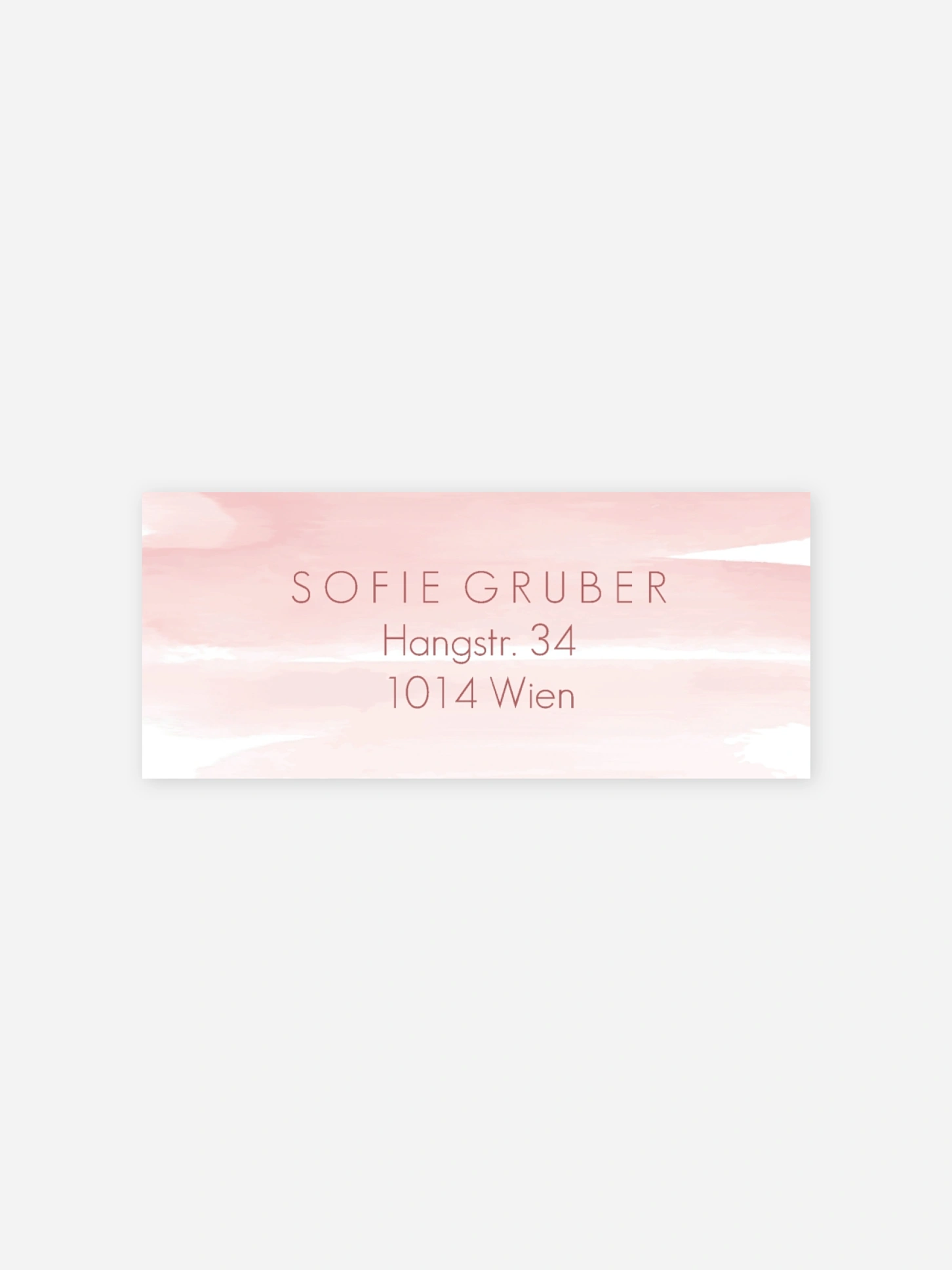 Absenderaufkleber Konfirmation und Kommunion Aquarellbild