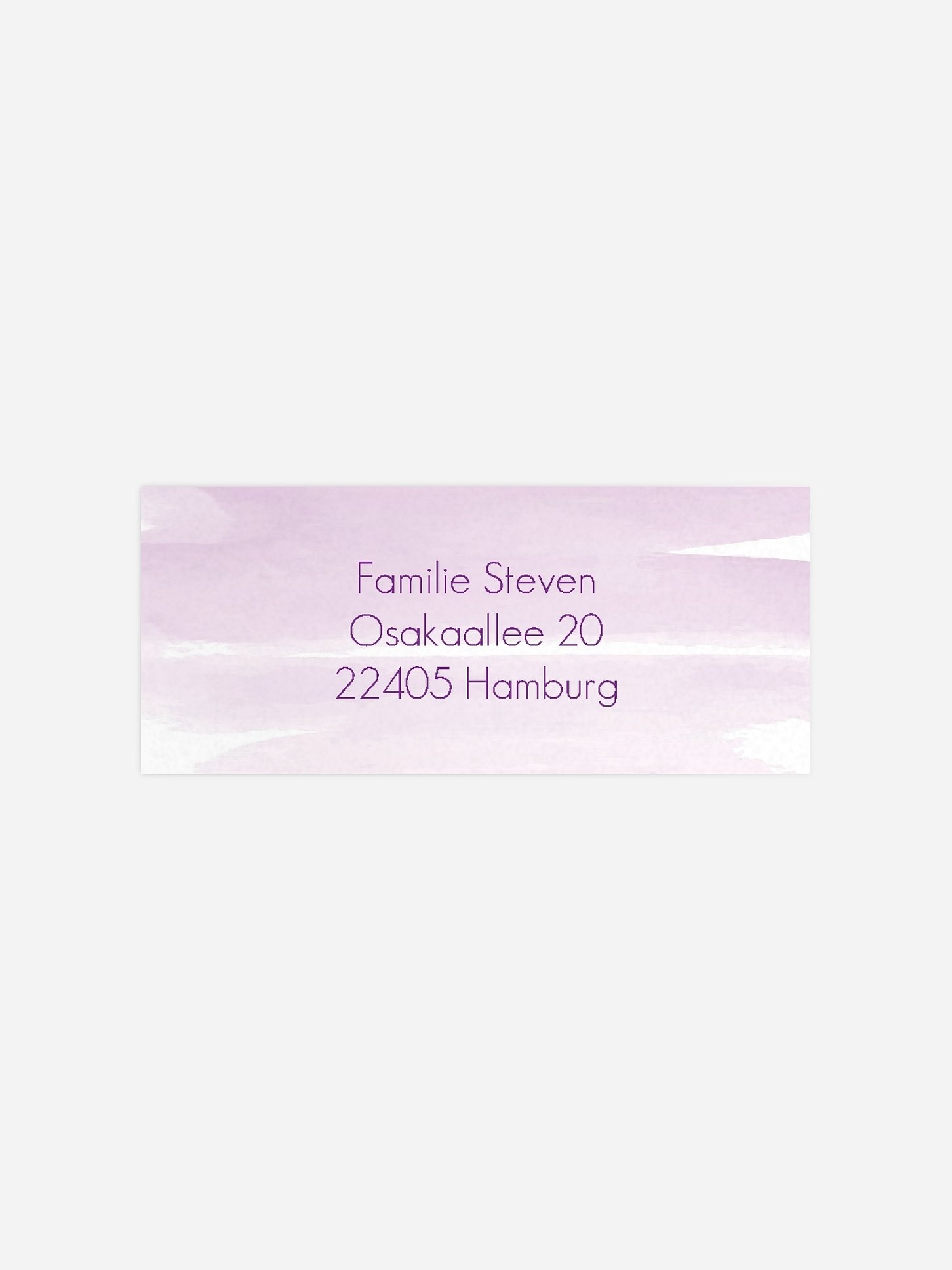 Absenderaufkleber Taufe Aquarellbild