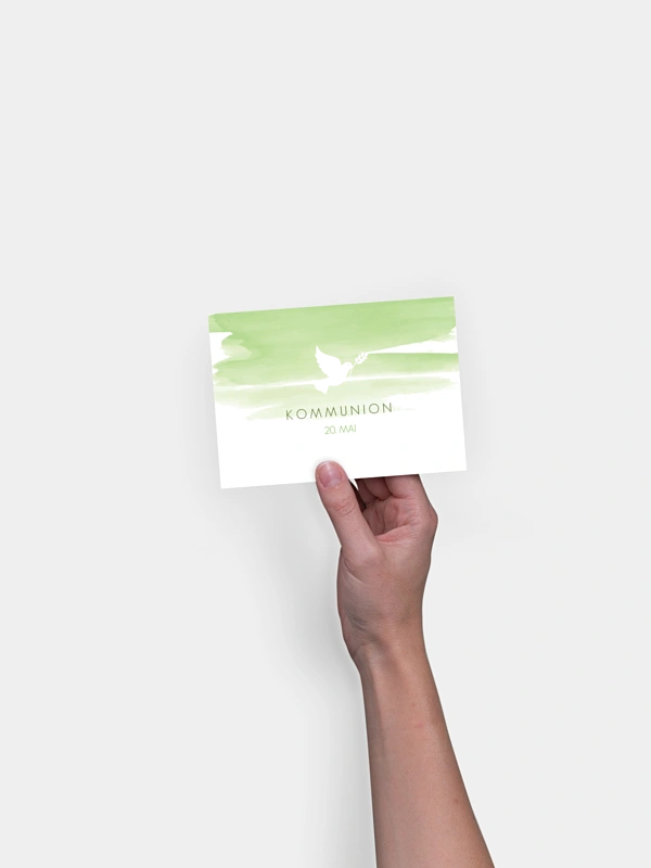 Kommunionseinladung Aquarellbild