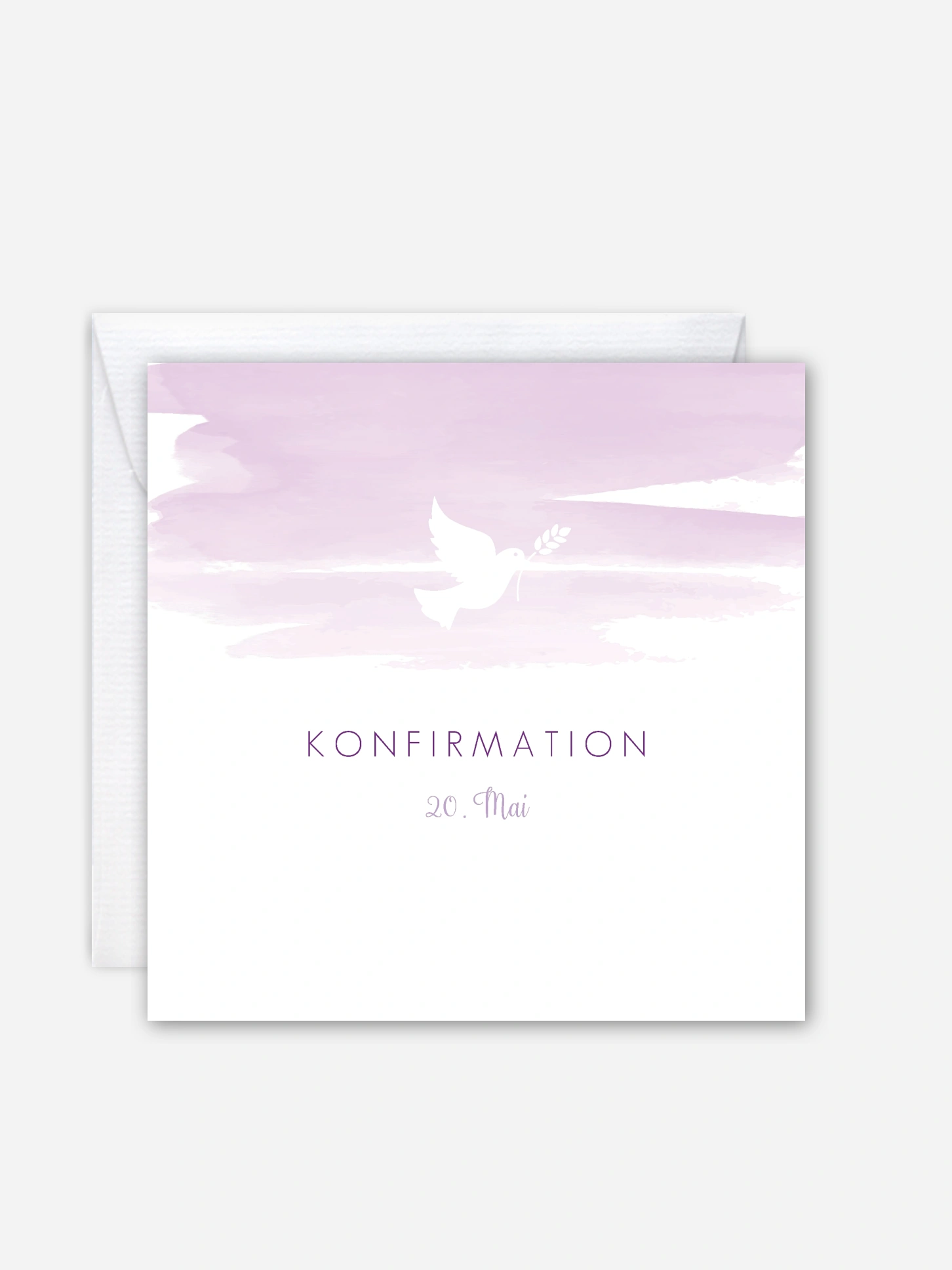 Konfirmationseinladung Aquarellbild