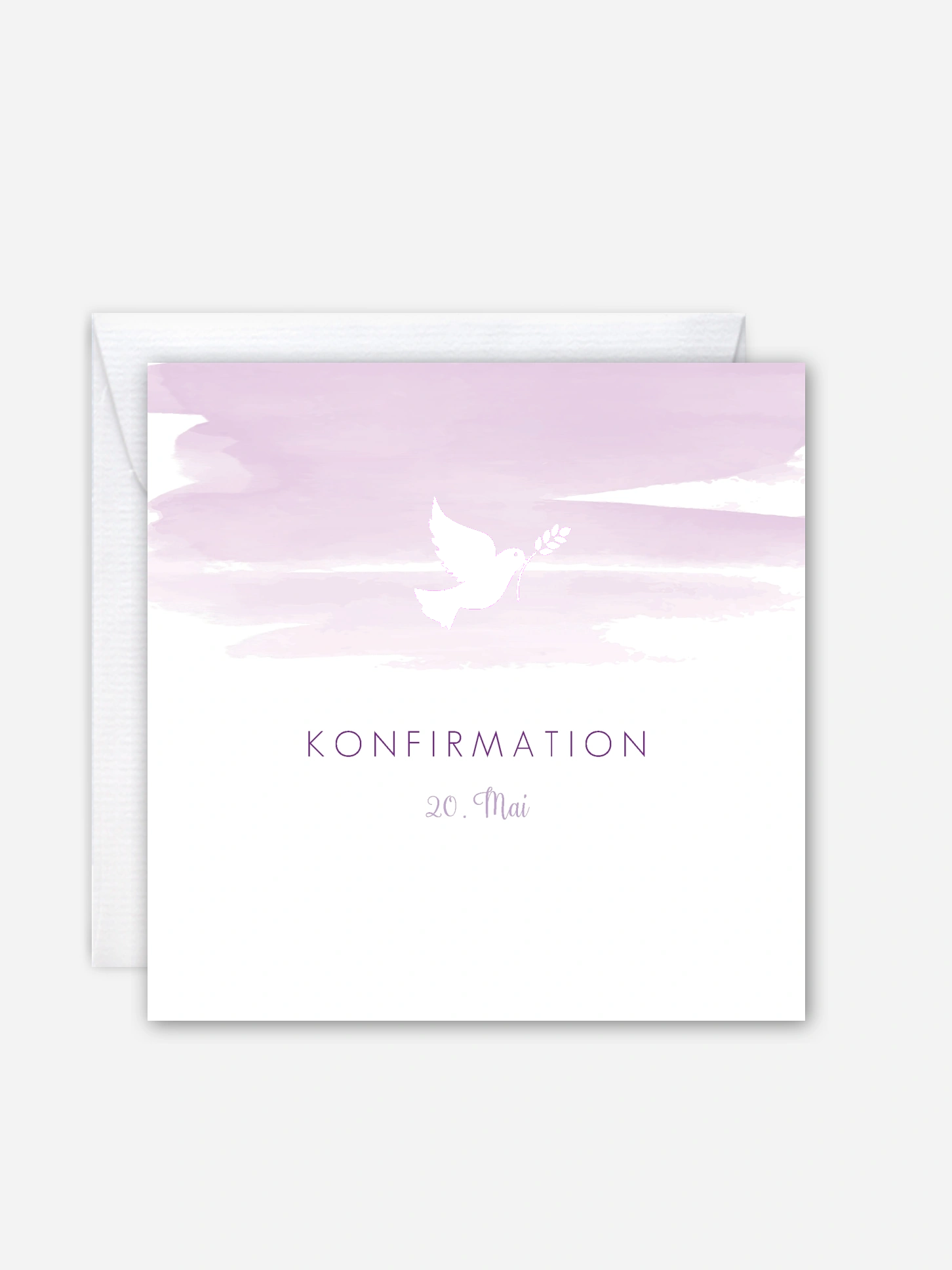 Konfirmationseinladung Aquarellbild