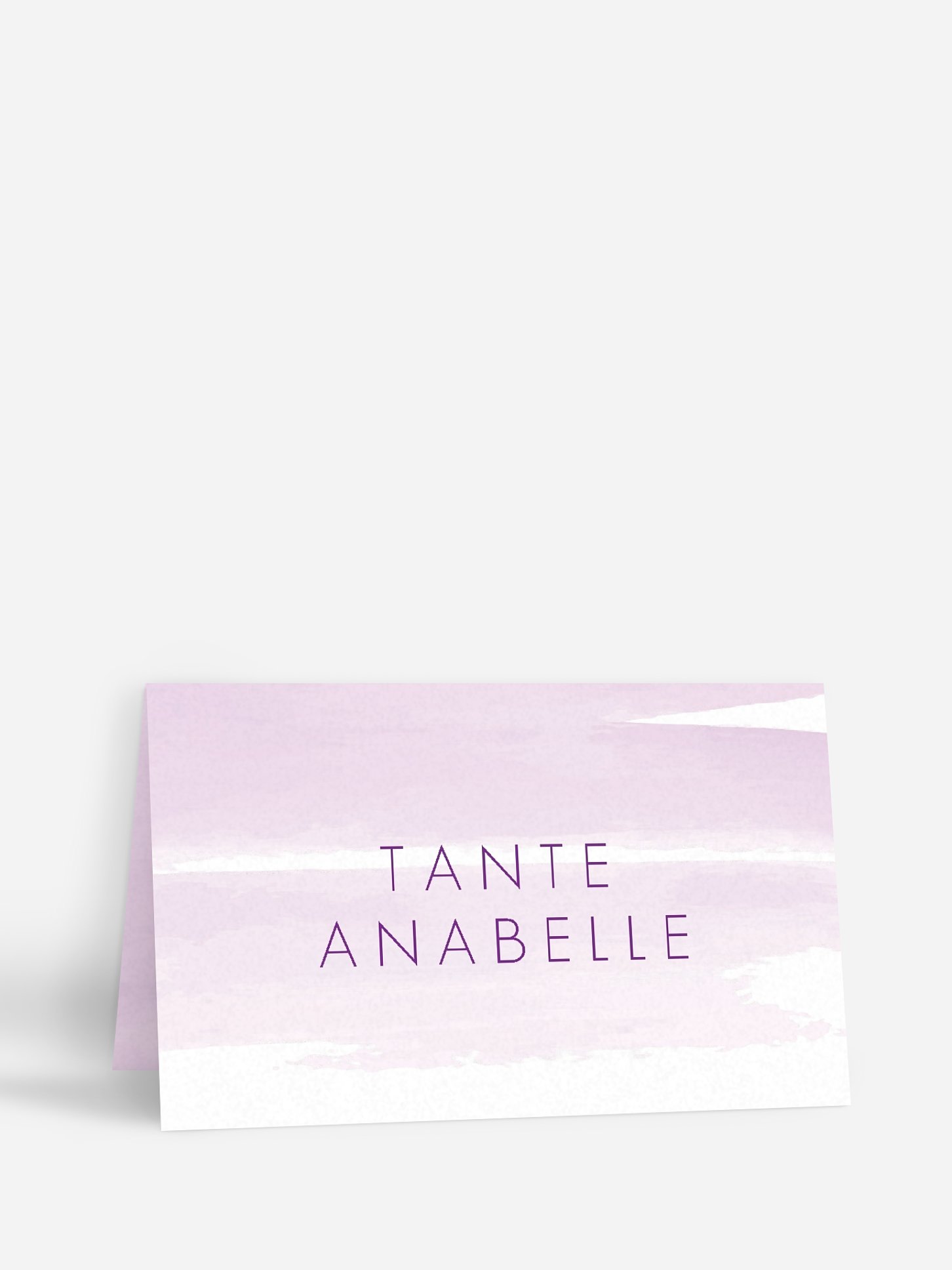 Tischkarte Taufe Aquarellbild