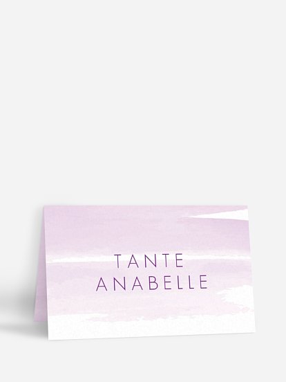 Tischkarte Taufe Aquarellbild