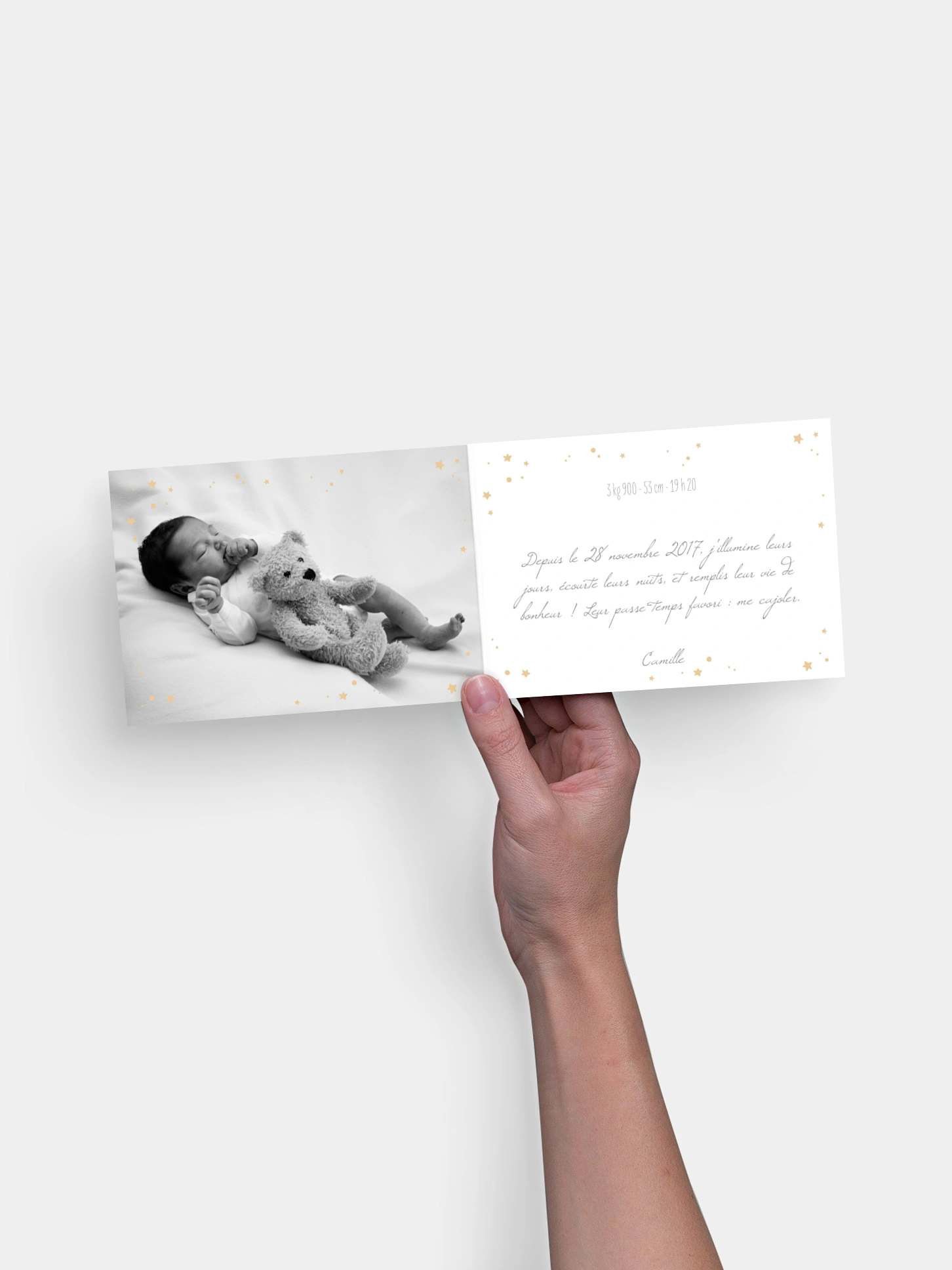 Faire-part naissance Pleine lune