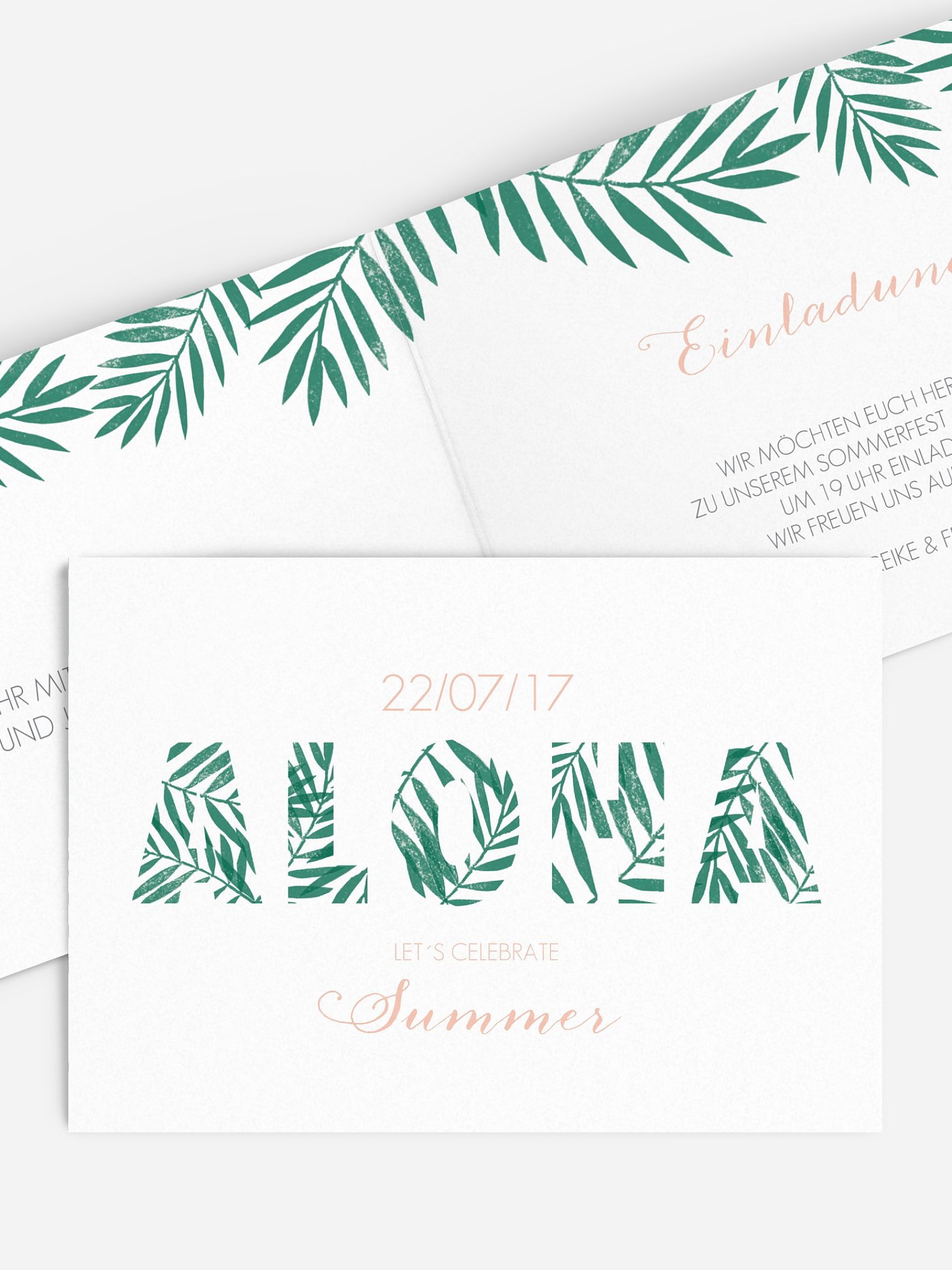 Partyeinladung Aloha