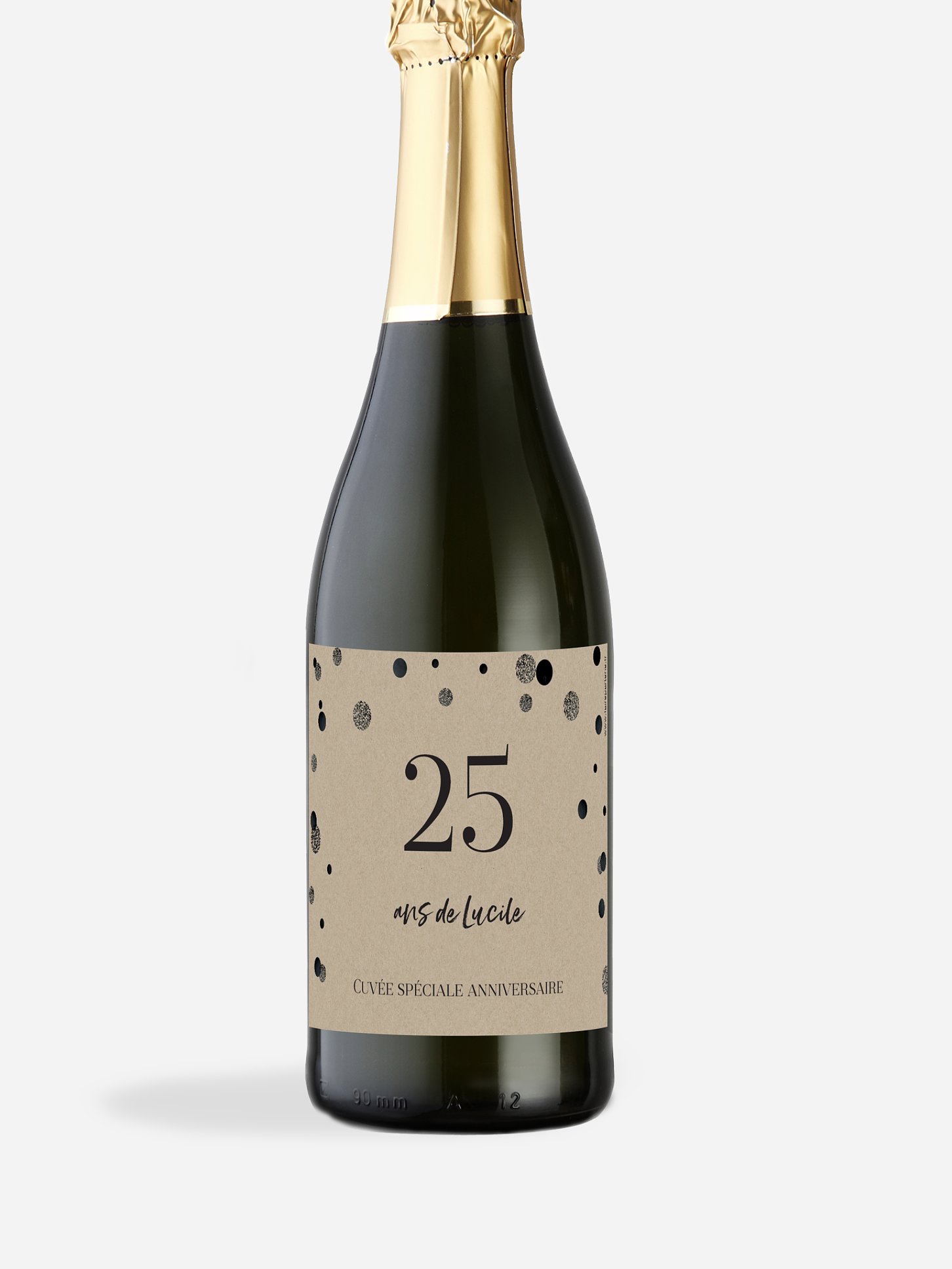 Étiquette pour bouteille Let It Sparkle