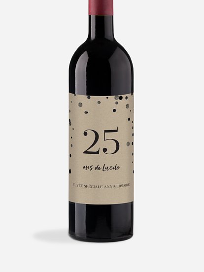 Étiquette pour bouteille Let It Sparkle