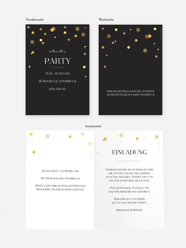 Partyeinladung Let It Sparkle