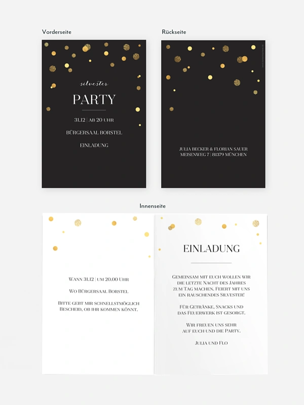Partyeinladung Let It Sparkle