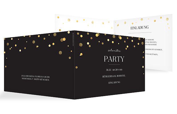Partyeinladung Let It Sparkle